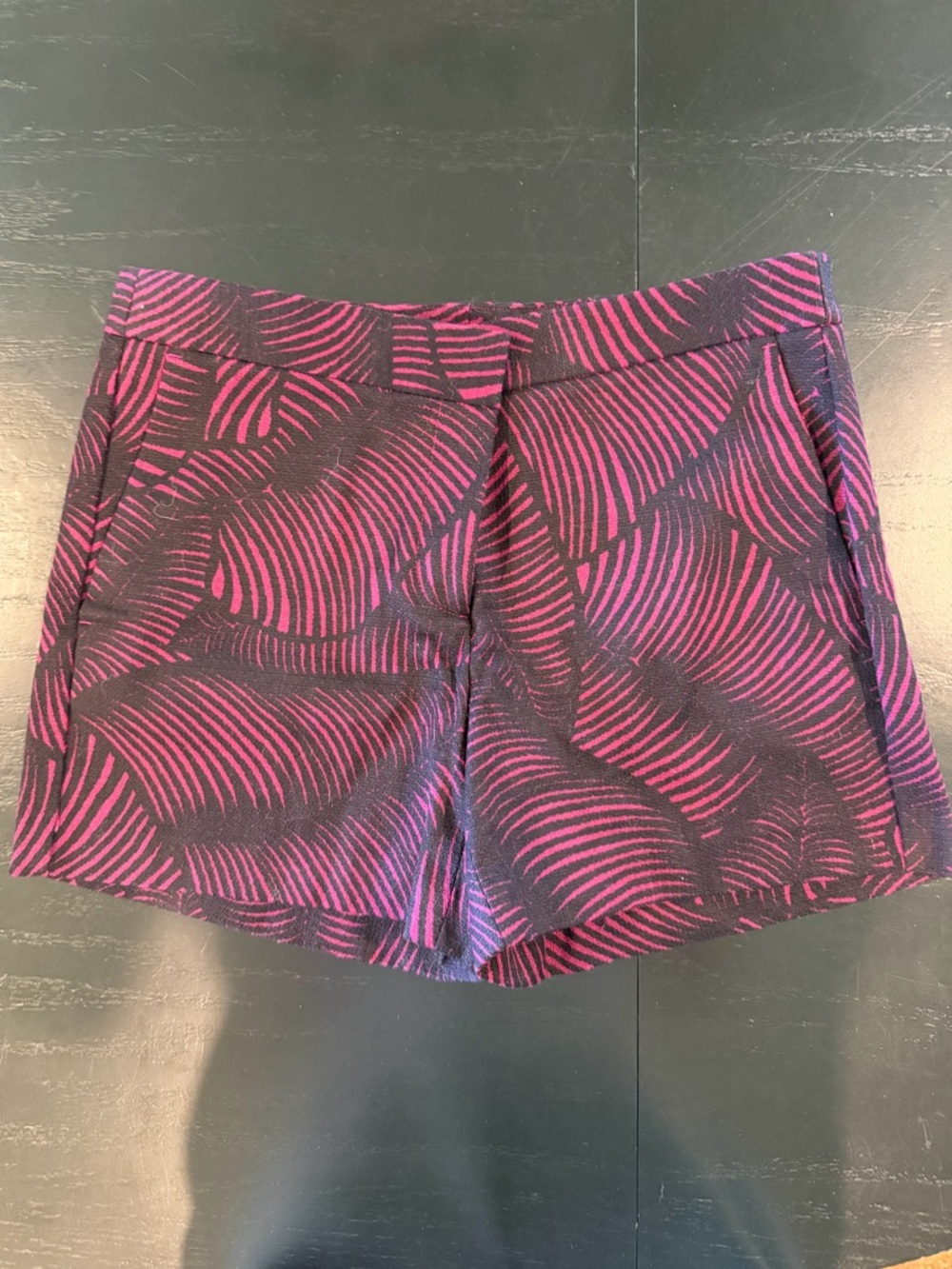 Ann Taylor Devin City Short - 4 - Fuchsia & Black Zebra.